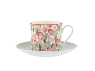 Zdjęcie: Filiżanka 260 ml ze spodkiem 15,5 cm w opasce Grace ALTOMDESIGN