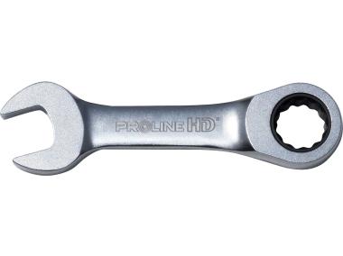 Zdjęcie: Klucz oczkowo-płaski z grzechotką krótki, 14mm, PROLINE HD