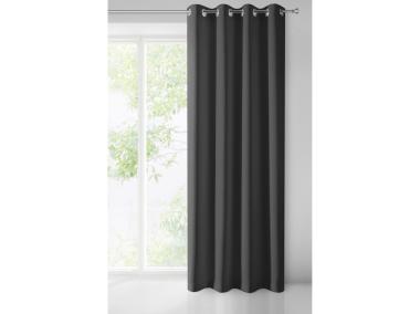 Zdjęcie: Zasłona gotowa Logan 135x250 cm czarny EUROFIRANY