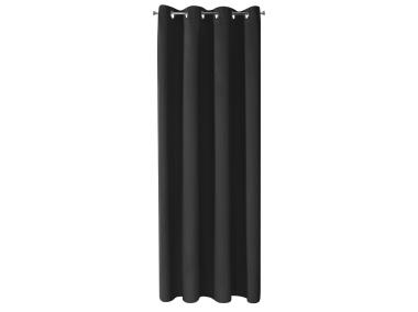 Zdjęcie: Zasłona gotowa Logan 135x250 cm czarny EUROFIRANY