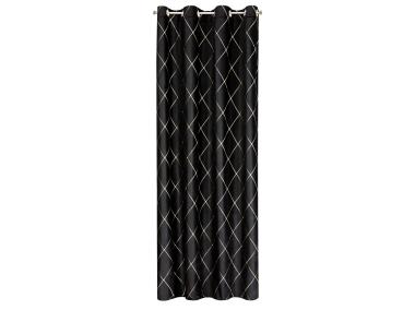 Zdjęcie: Zasłona dekoracyjna Pierre Cardin Margo 140x250 cm czarny EUROFIRANY
