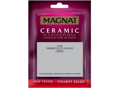 Zdjęcie: Farba Ceramic tester koloru srebrzysty granit C30 30ml MAGNAT