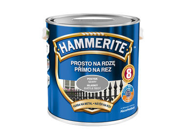 Zdjęcie: Farba do metalu 2,5 L szary połysk HAMMERITE