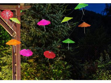 Zdjęcie: Girlanda solarna Parasolki 10 LED multikolor 2 m POLUX