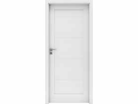 Drzwi wewnętrzne Milano 3, 80 cm lewe biel INVADO