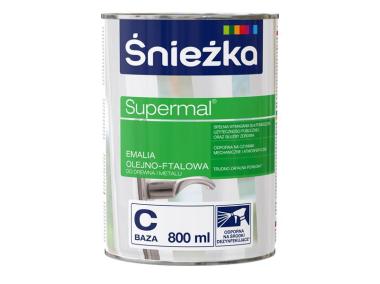 Zdjęcie: Emalia Supermal BazaC transparentna 0,8L ŚNIEŻKA