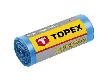 Zdjęcie: Worki na odpady 240 L, niebieskie, 45 mic TOPEX