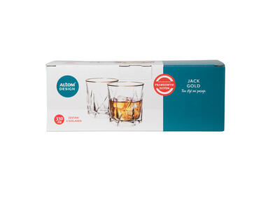 Zdjęcie: Komplet 6 szklanek Jack Gold 330 ml ALTOMDESIGN