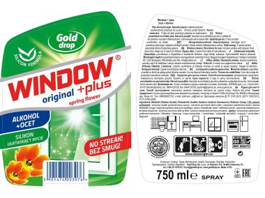Zdjęcie: Płyn do mycia szyb 750 ml zapas z octem WINDOW PLUS