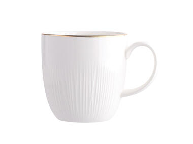Zdjęcie: Kubek Alessia Złota Linia 280 ml porcelana kremowa ALTOMDESIGN