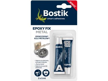 Zdjęcie: Klej epoksydowy metalowy 2 x 5ml Epoxy Fix metal BOSTIK