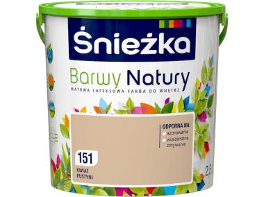 Zdjęcie: Farba Barwy Natury kwiat pustyni 151 2,5L ŚNIEŻKA