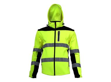 Zdjęcie: Softshell ostrzegawczy z odpinanymi rękawami żółty 2XL LAHTI PRO
