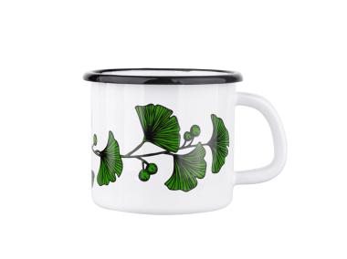Zdjęcie: Kubek emaliowany Ginko 0,45 L - 9 cm biały SILESIA