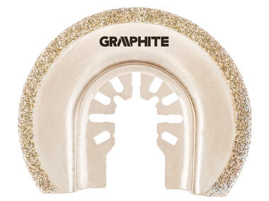 Zdjęcie: Tarcza półokrągła HCS do ceramiki, 65 mm, galwaniczne pokrycie nasypem diamentowym GRAPHITE