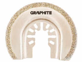 Tarcza półokrągła HCS do ceramiki, 65 mm, galwaniczne pokrycie nasypem diamentowym GRAPHITE