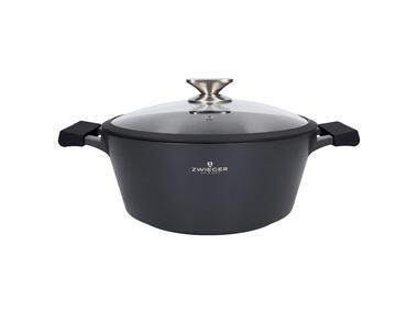 Zdjęcie: Garnek z pokrywką Black Stone 28 cm ZWIEGER