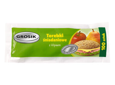 Zdjęcie: Torebki śniadaniowe 17x24 cm - 100 szt. GROSIK
