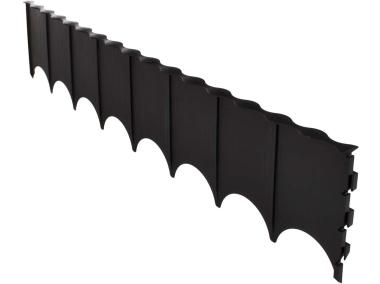 Zdjęcie: Obrzeże trawnikowe 590,5x116 mm czarny HAGSEN