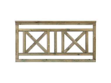 Zdjęcie: Płot tarasowy Ken R65 prosty + poręcz 180x90 cm SOBEX