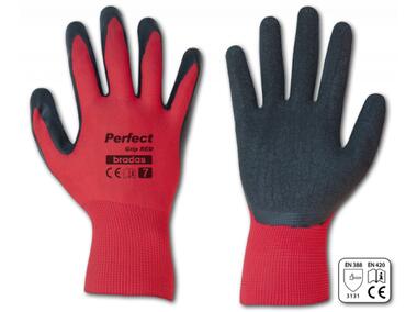 Zdjęcie: Rękawice ochronne Perfect Grip Red lateks, rozmiar 7 BRADAS