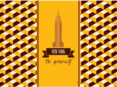 Zdjęcie: Komplet podkładek korkowych 40x29,5 cm -2 szt. new york AMBITION