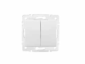 Łącznik dwugrupowy Logi 02-1010-102 biały KANLUX