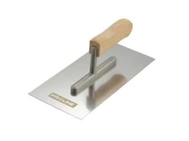 Zdjęcie: Paca nierdzewna 270x130 mm gładka rączka drewniana PROLINE