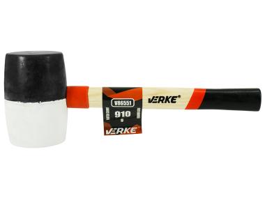 Zdjęcie: Młotek gumowy trzonek drewniany 910 g VERKE