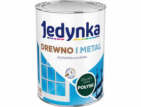 Emalia olejno-alkidowa drewno i metal zielony ciemny 0,9 L połysk JEDYNKA
