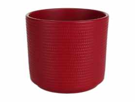 Osłonka doniczkowa Cylinder 991 - 12 cm czerwona CERMAX