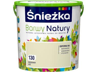 Zdjęcie: Farba Barwy Natury wiosenny liść 130 2,5L ŚNIEŻKA