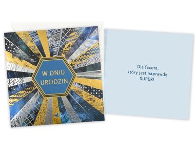 Zdjęcie: Karnet QR-037 Urodziny - męskie KUKARTKA