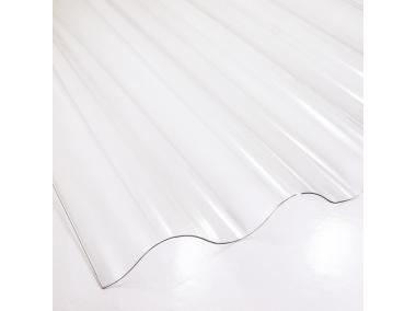 Płyta falista PVC 90x200 cm/0,8 mm Fala 76/18 bezbarwna ROBELIT