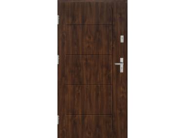 Drzwi zewnętrzne stalowo-drewniane Disting Nicolo 01 Orzech 90 cm lewe KR CENTER