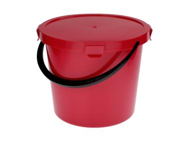 Zdjęcie: Wiadro z pokrywą Berry 10l czerwone SIMPLE SOLUTIONS