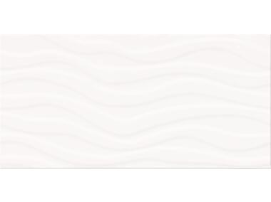 Płytka ścienna ps501 white wave glossy structure 29,7x60 cm CERSANIT