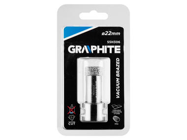 Zdjęcie: Otwornica diamentowa 22 mm x M14 GRAPHITE