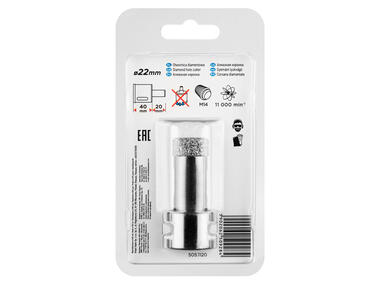 Zdjęcie: Otwornica diamentowa 22 mm x M14 GRAPHITE