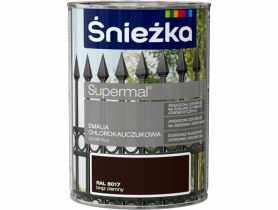 Emalia chlorok brąz ciemny RAL8017 0,9L ŚNIEŻKA