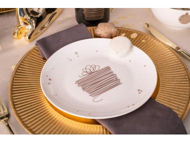 Zdjęcie: Talerz deserowy Golden Christmas 20 cm ALTOMDESIGN