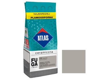 Zdjęcie: Fuga ceramiczna 203 stalowy, alubag, 2 kg ATLAS