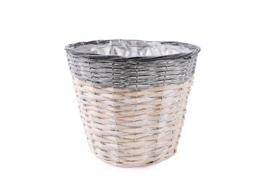 Zdjęcie: Koszyk do obsadzania kwiatami 31x31x26 cm okragły TIN TOURS