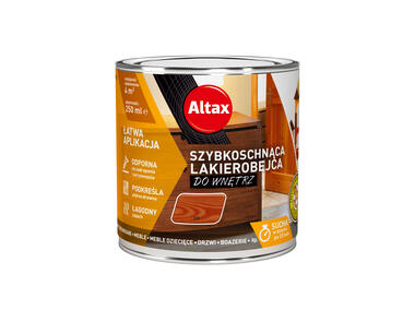 Zdjęcie: Lakierobejca szybkoschnąca do wnętrz 0,25 L tik ALTAX
