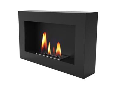 Zdjęcie: Biokominek Uniflam 70x40 cm box czarny mat pojedyncza wkładka PARKANEX