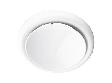 Anemostat nawiewowy 125 mm z kołnierzem metalowym biały VENTS