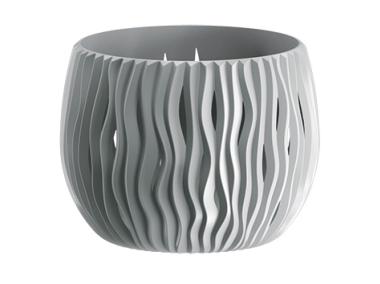 Zdjęcie: Doniczka Bowl Sandy basic szary kamienny 18 cm PROSPERPLAST