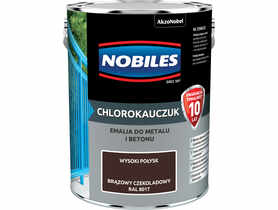 Farba emalia chlorokauczukowa 5 L brązowy czekoladowy NOBILES