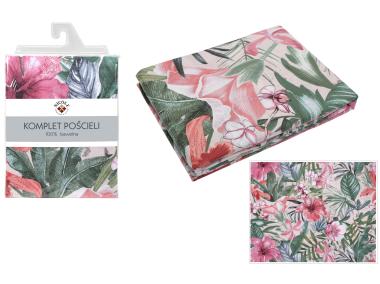 Zdjęcie: Komplet pościeli 100 % bawełna 160x200, 70x80 - 02303 RAVI