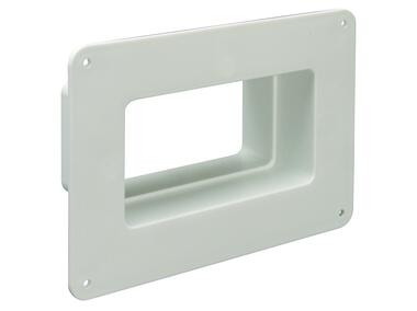 Kołnierz ścienny wpustowy 120x60 mm biały VENTS